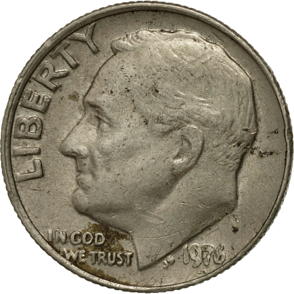 Moneta, Stati Uniti, Roosevelt Dime, Dime, 1976, U.S. Mint, Philadelphia, BB