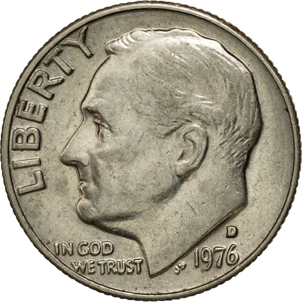 Monnaie, États-Unis, Roosevelt Dime, Dime, 1976, U.S. Mint, Denver, TTB