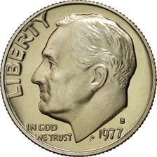 Coin, United States, Roosevelt Dime, Dime, 1977, U.S. Mint, San Francisco