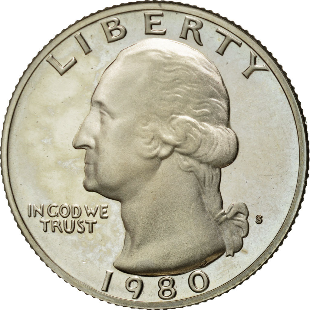 Coin, United States, Washington Quarter, Quarter, 1980, U.S. Mint, San