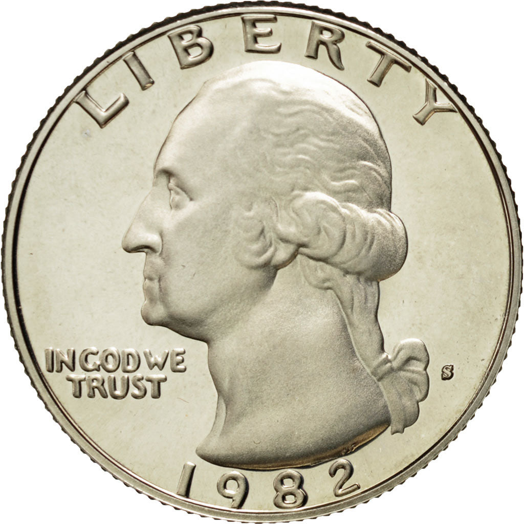 Coin, United States, Washington Quarter, Quarter, 1982, U.S. Mint, San