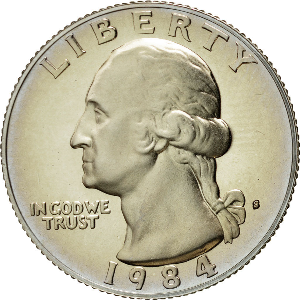 Coin, United States, Washington Quarter, Quarter, 1984, U.S. Mint, San