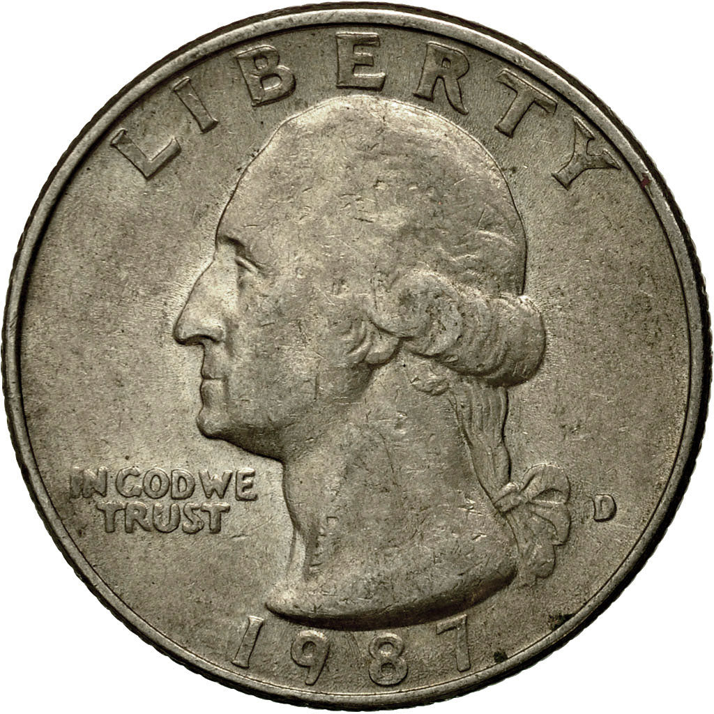 Münze, Vereinigte Staaten, Washington Quarter, Quarter, 1987, U.S. Mint