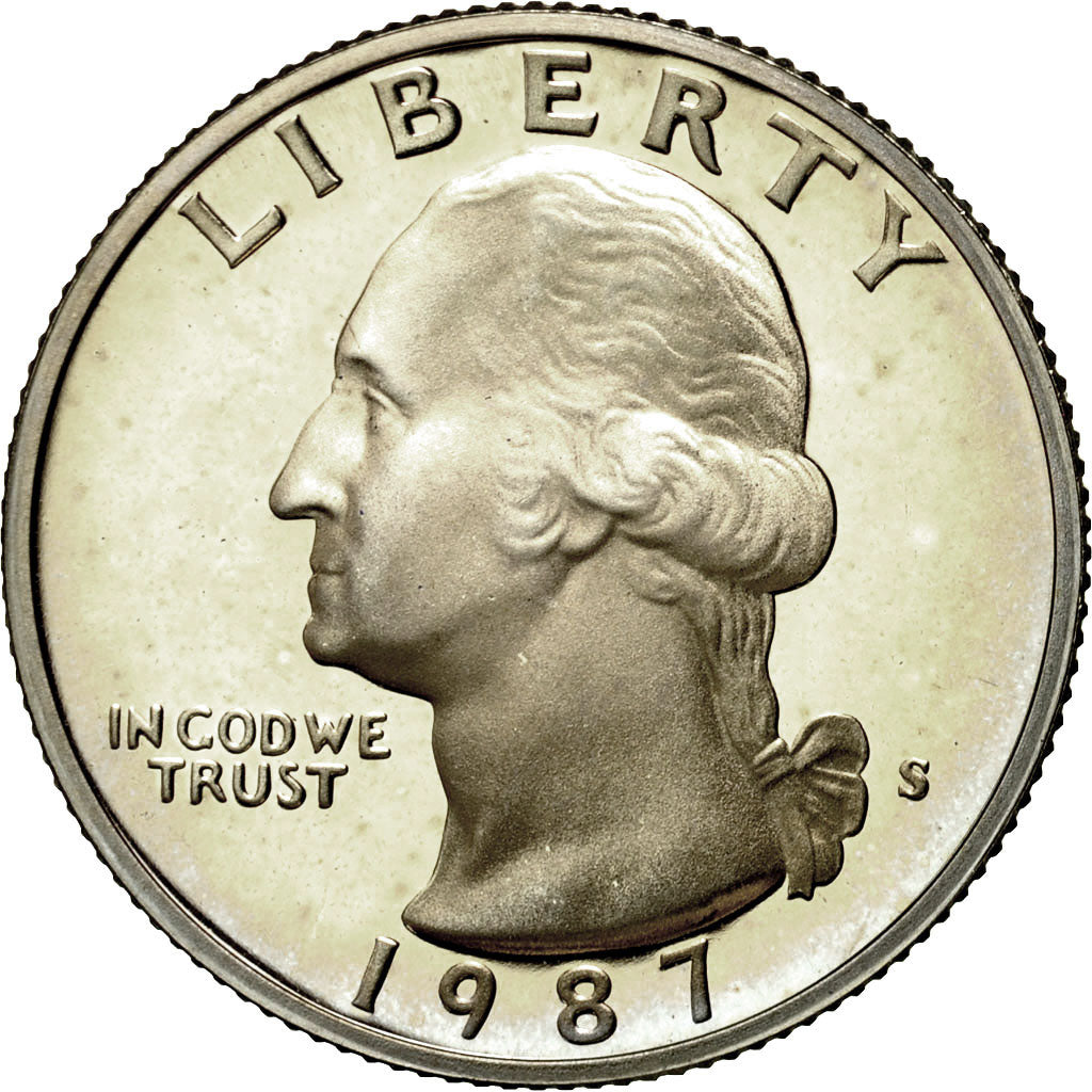 Coin, United States, Washington Quarter, Quarter, 1987, U.S. Mint, San