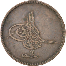 EGYPT, 20 Para, 1863, KM #244, VF(30-35), Bronze, 29.5-32, 10.81
