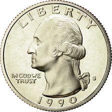 Coin, United States, Washington Quarter, Quarter, 1990, U.S. Mint, San