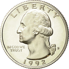 Moneda, Estados Unidos, Washington Quarter, Quarter, 1992, U.S. Mint, San