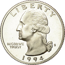 Coin, United States, Washington Quarter, Quarter, 1994, U.S. Mint, San