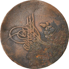 TURKEY, 5 Para, 1878, Qustantiniyah, KM #728, F(12-15), Copper, 2.58