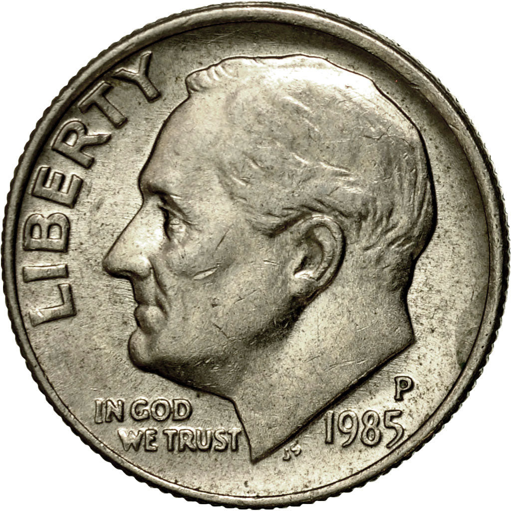 Münze, Vereinigte Staaten, Roosevelt Dime, Dime, 1985, U.S. Mint, Philadelphia