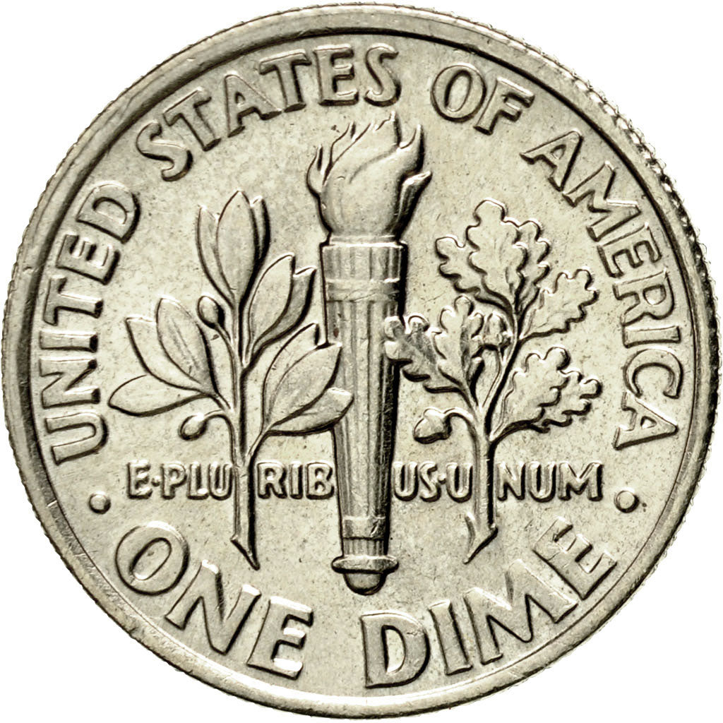 Moneta, Stati Uniti, Roosevelt Dime, Dime, 1989, U.S. Mint, Philadelphia, SPL