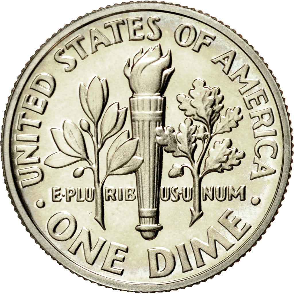 Coin, United States, Roosevelt Dime, Dime, 1989, U.S. Mint, San Francisco