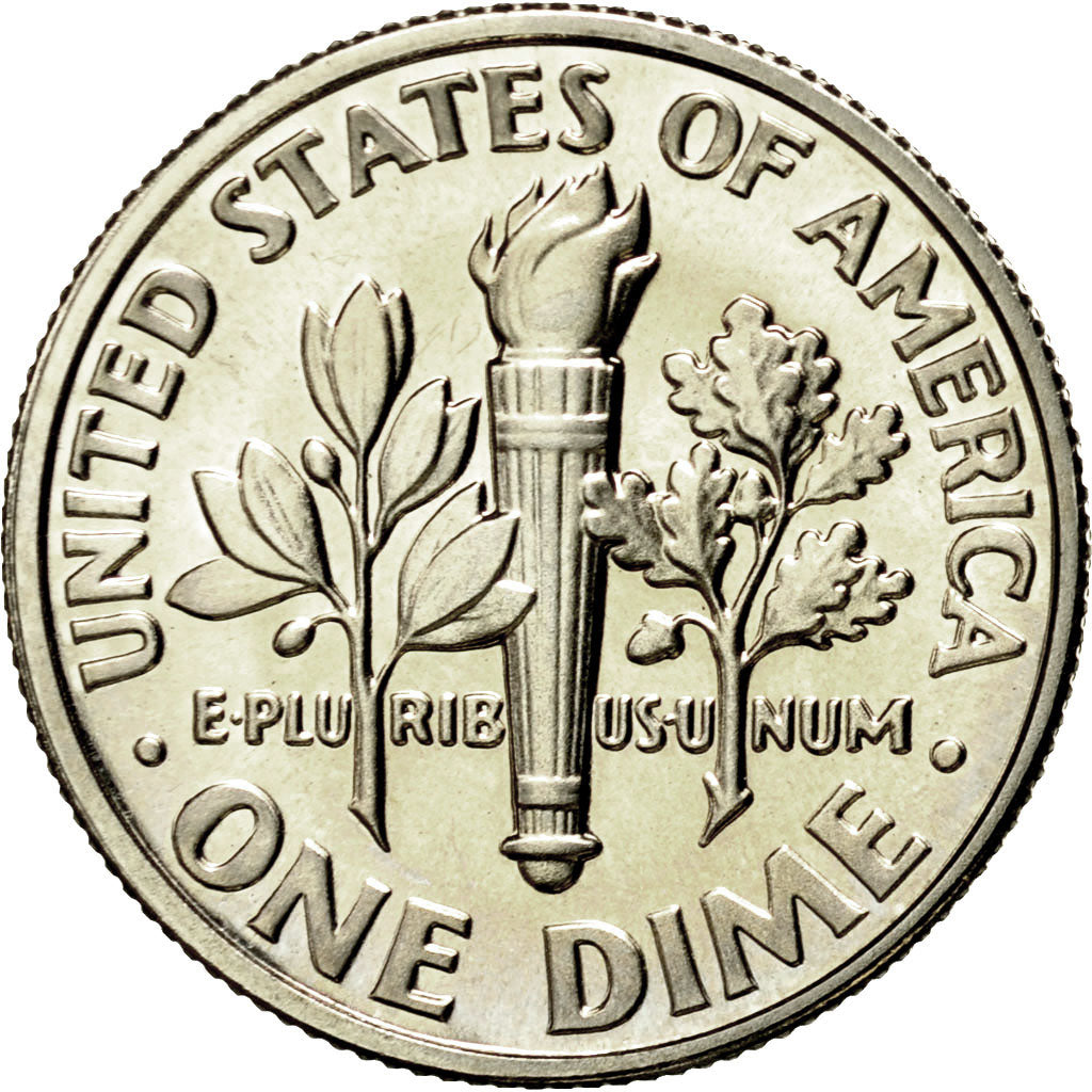 Coin, United States, Roosevelt Dime, Dime, 1990, U.S. Mint, San Francisco