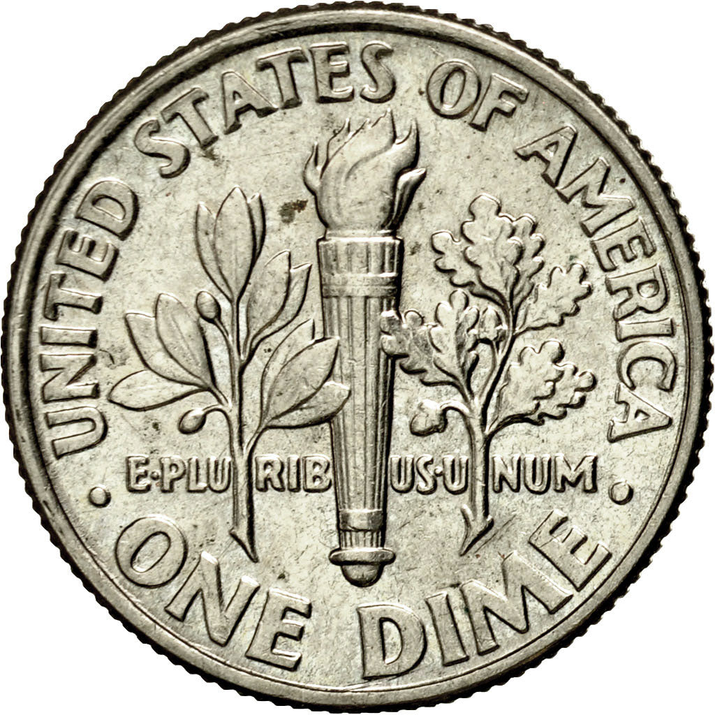Coin, United States, Roosevelt Dime, Dime, 1992, U.S. Mint, Philadelphia
