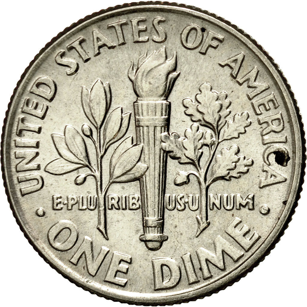 Coin, United States, Roosevelt Dime, Dime, 1992, U.S. Mint, Denver, MS(60-62)