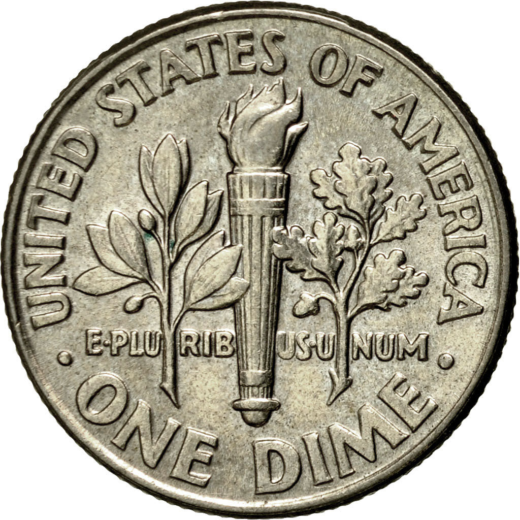 Moneta, Stati Uniti, Roosevelt Dime, Dime, 1993, U.S. Mint, Denver, SPL-, Rame