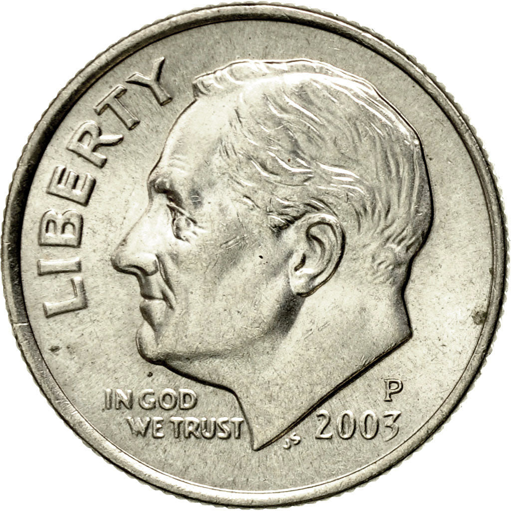 Moneta, Stati Uniti, Roosevelt Dime, Dime, 2003, U.S. Mint, Philadelphia, SPL-