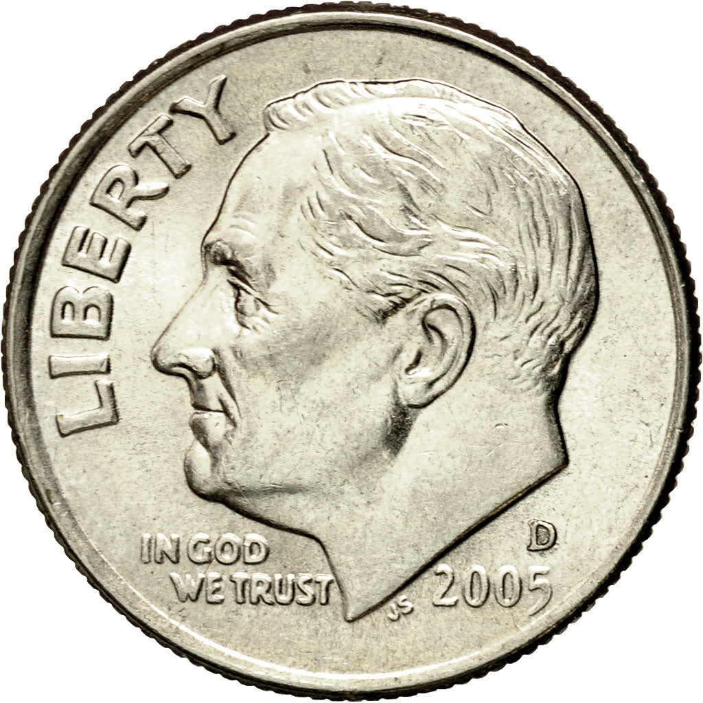 Moneta, Stati Uniti, Roosevelt Dime, Dime, 2005, U.S. Mint, Denver, SPL-, Rame