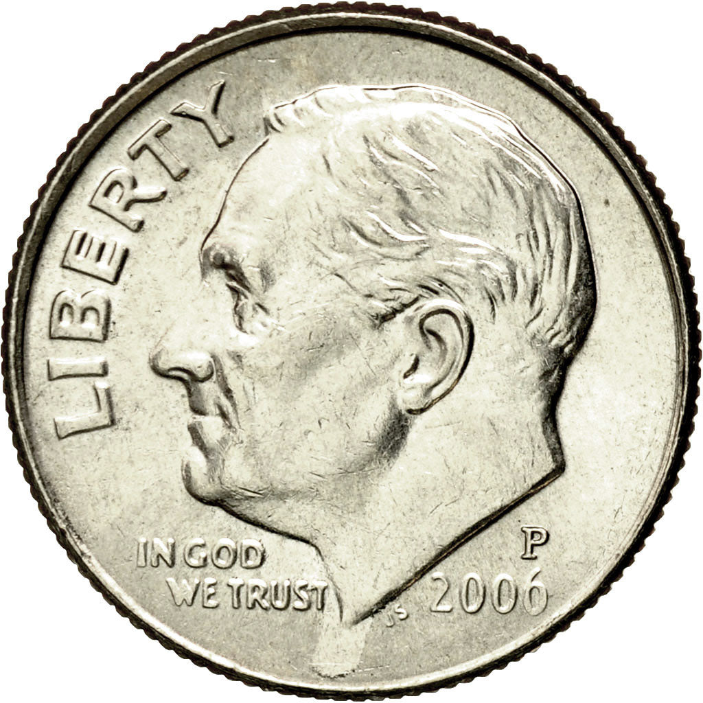 Moneta, USA, Roosevelt Dime, Dime, 2006, U.S. Mint, Philadelphia, AU(55-58)