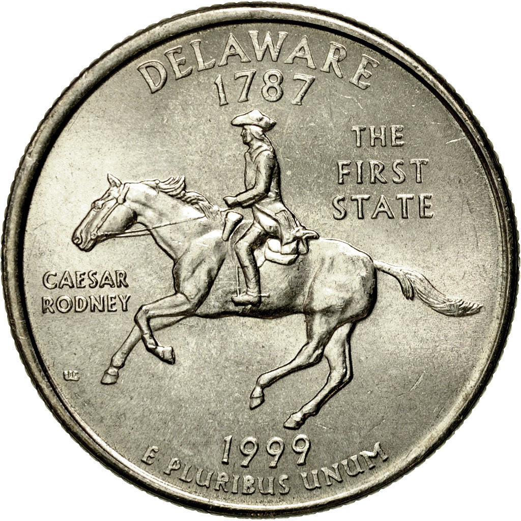 Coin, United States, Quarter, Delaware, 1999, U.S. Mint, Philadelphia, MS(60-62)