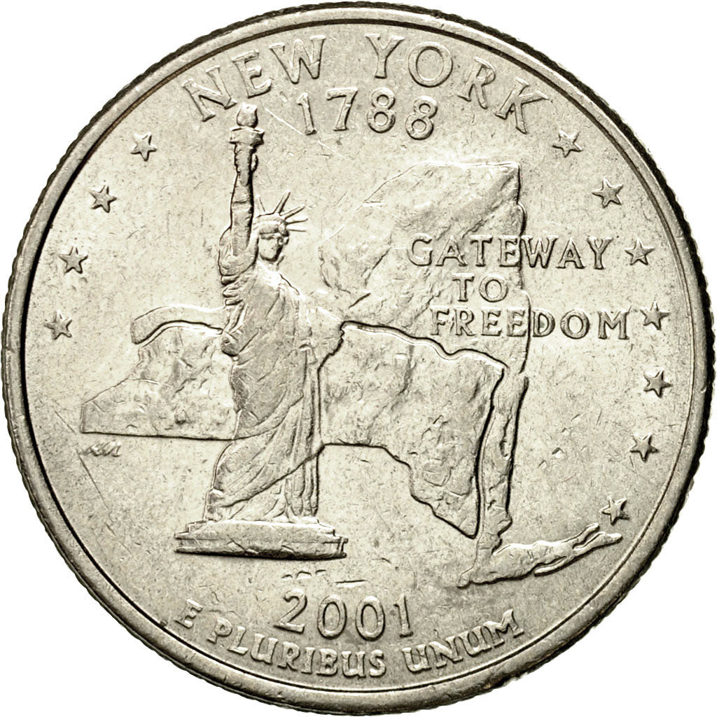 Moneta, Stati Uniti, Quarter, 2001, U.S. Mint, Denver, SPL, Rame ricoperto in