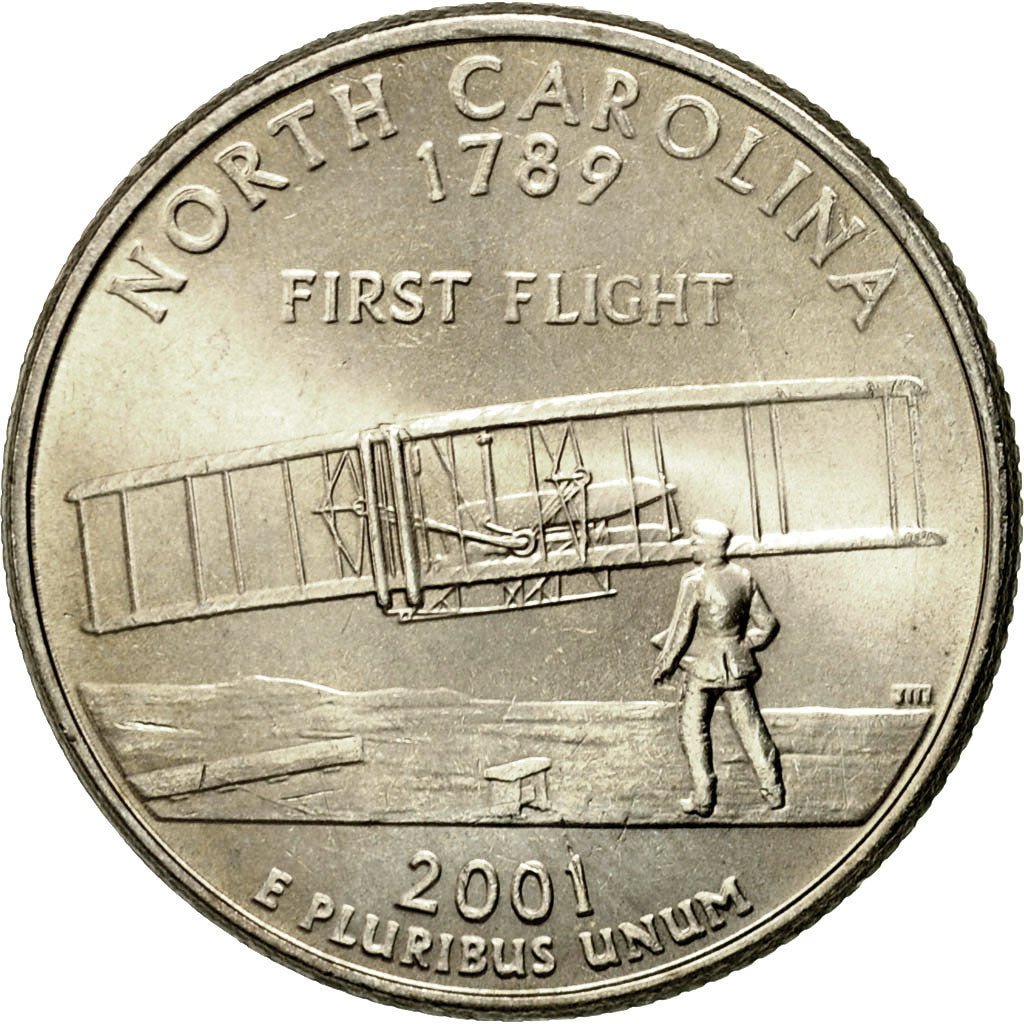 Moneta, Stati Uniti, Quarter, 2001, U.S. Mint, Philadelphia, SPL, Rame ricoperto