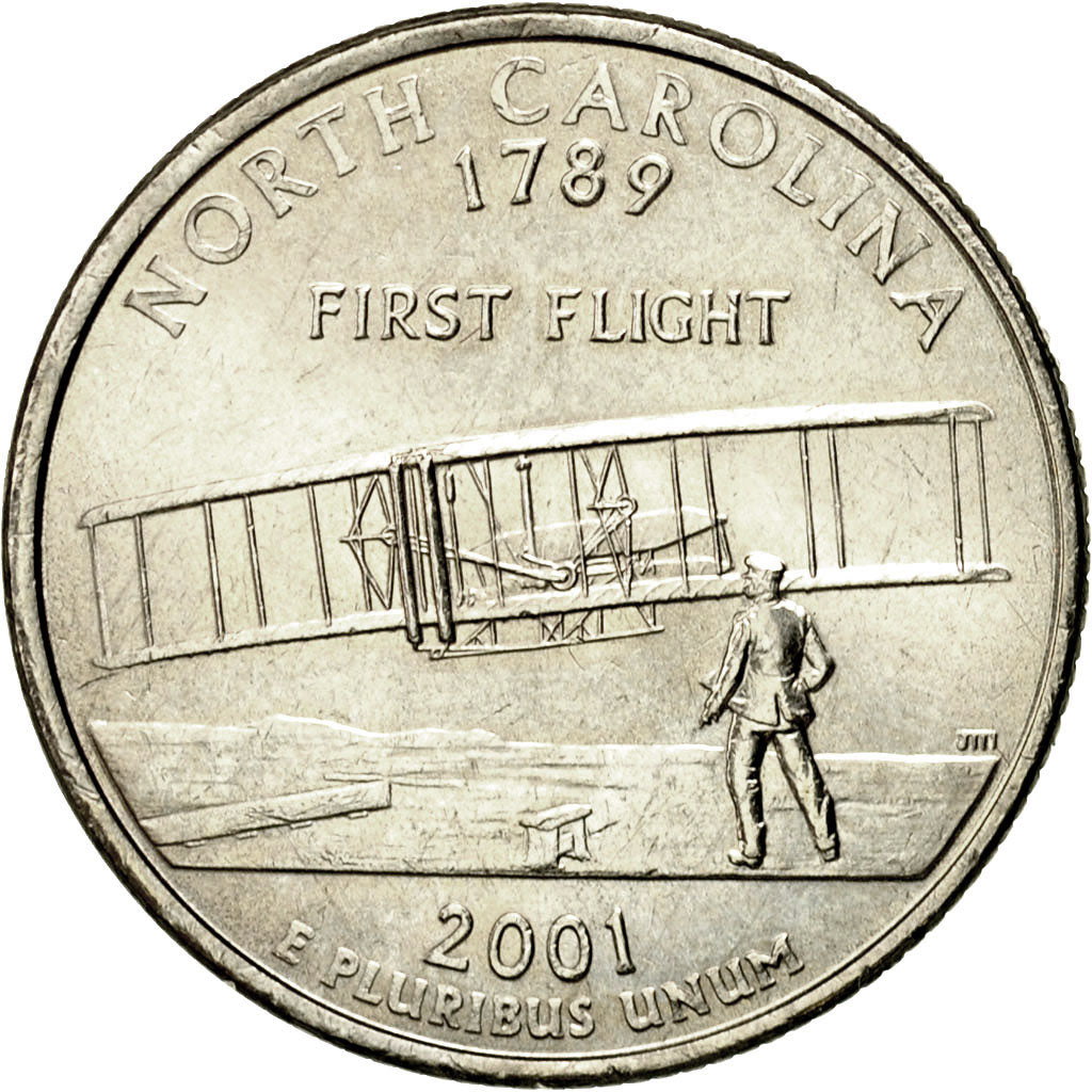 Moneta, Stati Uniti, Quarter, 2001, U.S. Mint, Denver, SPL, Rame ricoperto in