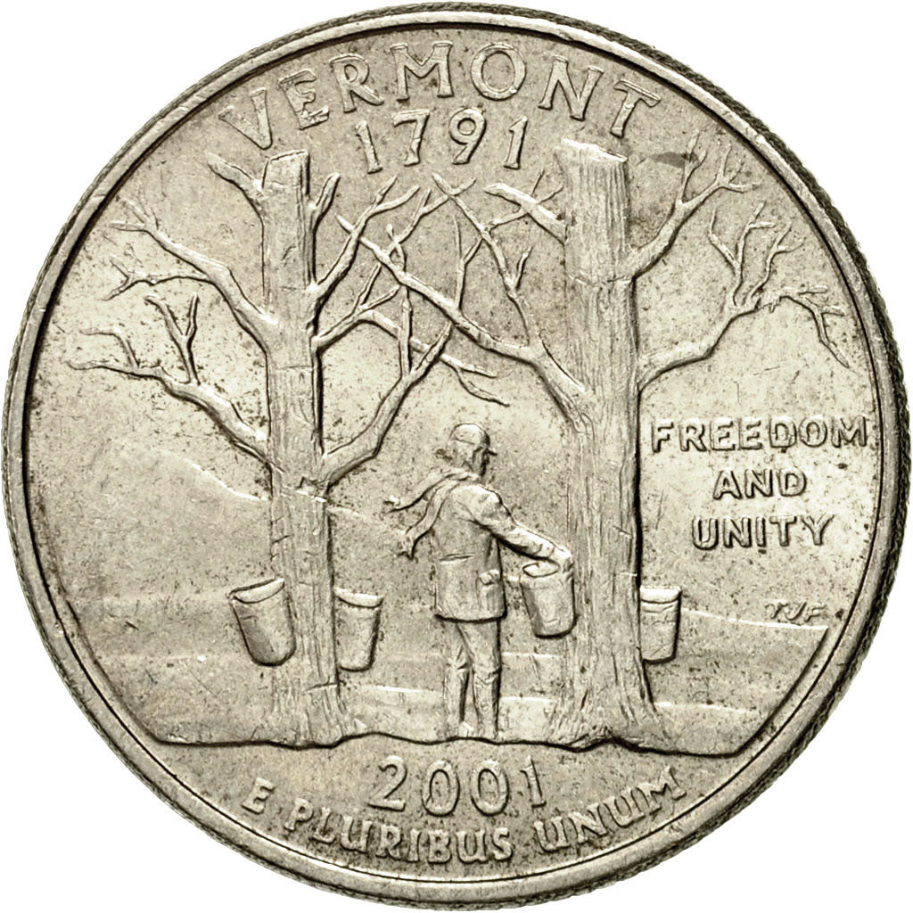 Monnaie, États-Unis, Quarter, 2001, U.S. Mint, Philadelphie, SUP+