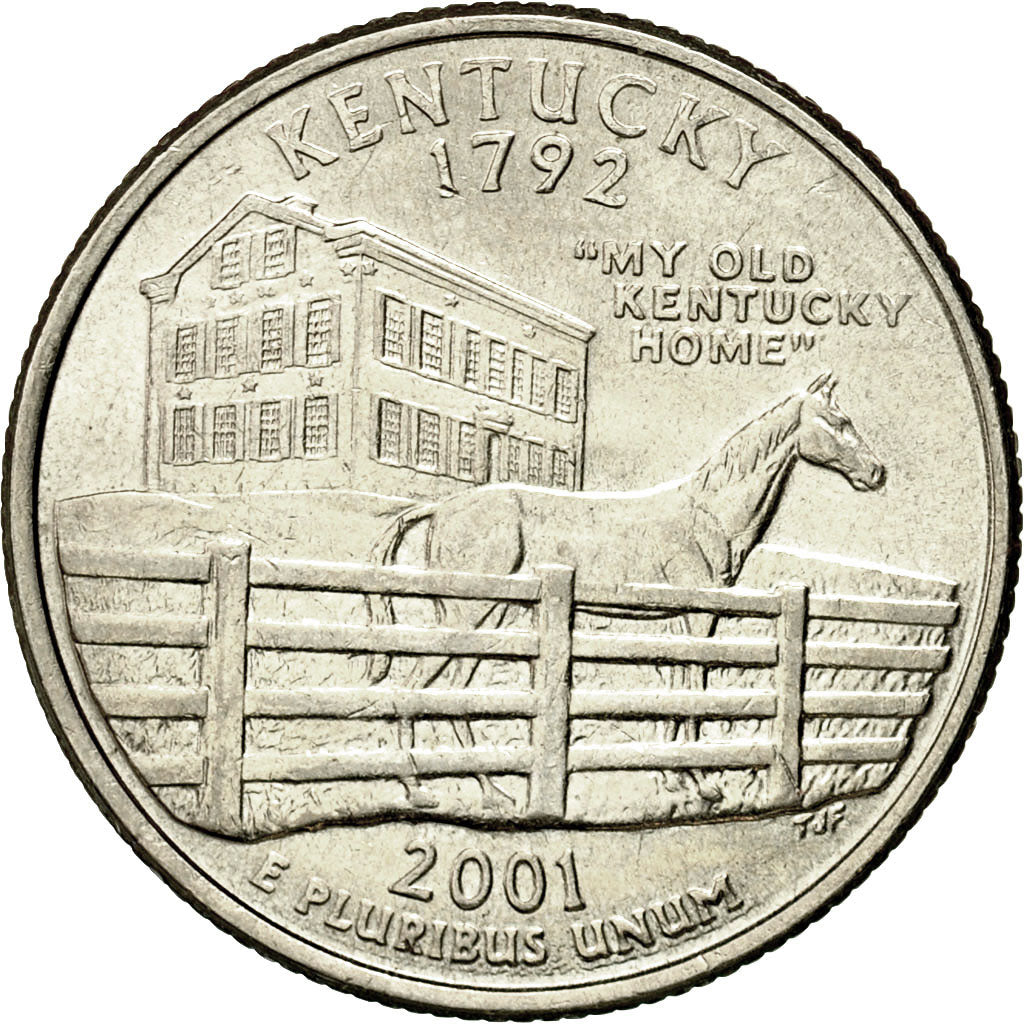 Coin, United States, Quarter, 2001, U.S. Mint, Denver, MS(60-62), Copper-Nickel