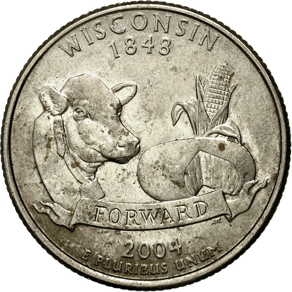 Coin, United States, Quarter, 2004, U.S. Mint, Philadelphia, AU(55-58)