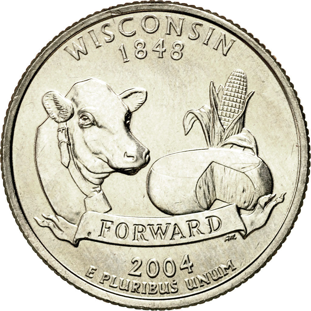 Coin, United States, Quarter, 2004, U.S. Mint, Denver, MS(60-62), Copper-Nickel