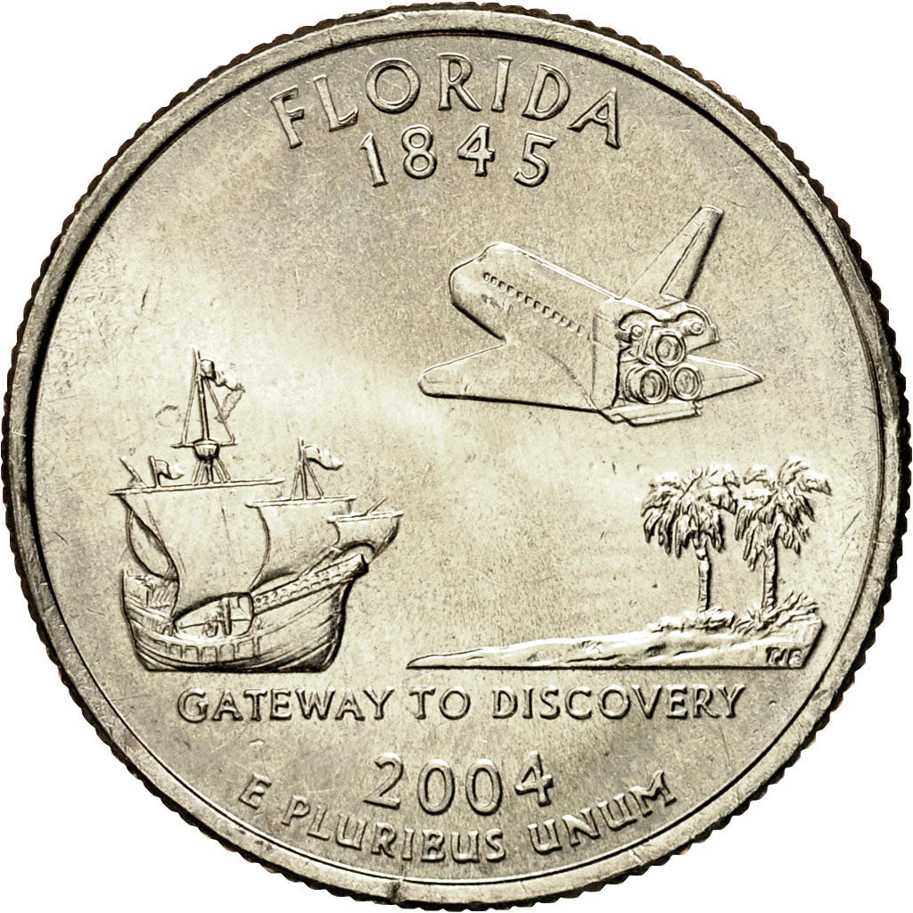 Coin, United States, Quarter, 2004, U.S. Mint, Philadelphia, MS(60-62)