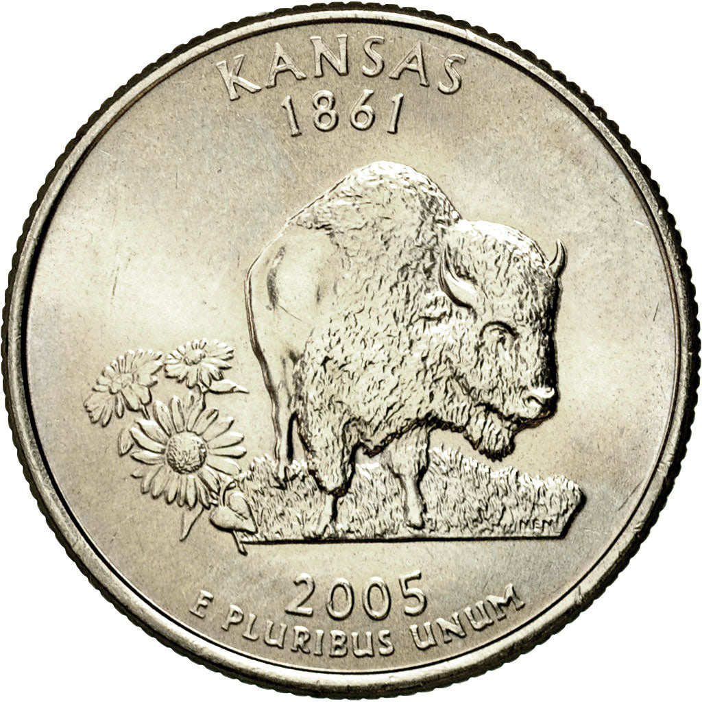 Moneta, Stati Uniti, Quarter, 2005, U.S. Mint, Denver, SPL, Rame ricoperto in