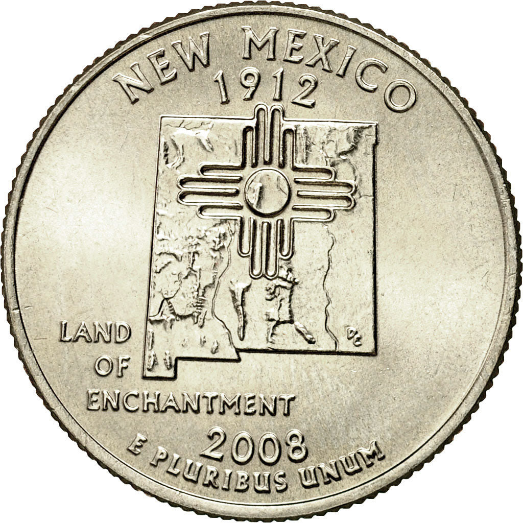 Coin, United States, Quarter, 2008, U.S. Mint, Dahlonega, MS(60-62)