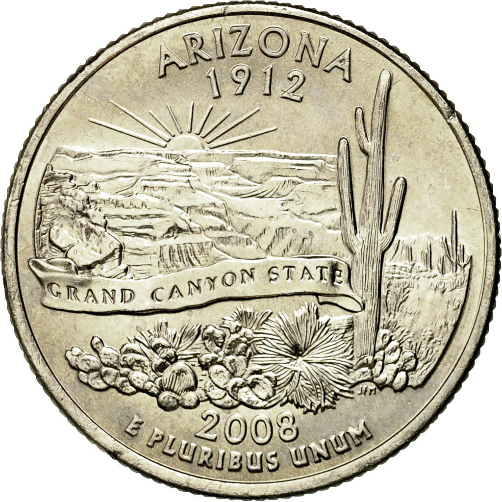 Coin, United States, Quarter, 2008, U.S. Mint, Philadelphia, MS(60-62)