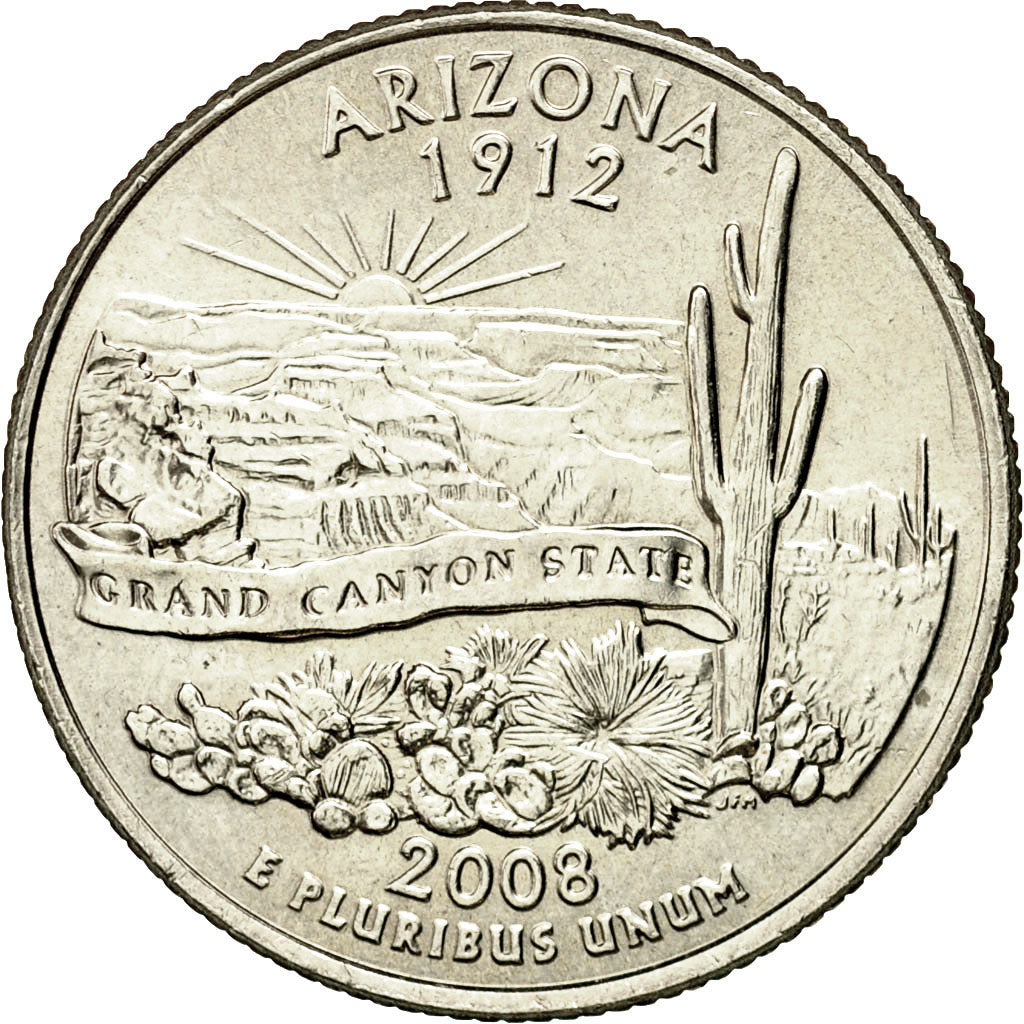 Coin, United States, Quarter, 2008, U.S. Mint, Dahlonega, MS(60-62)