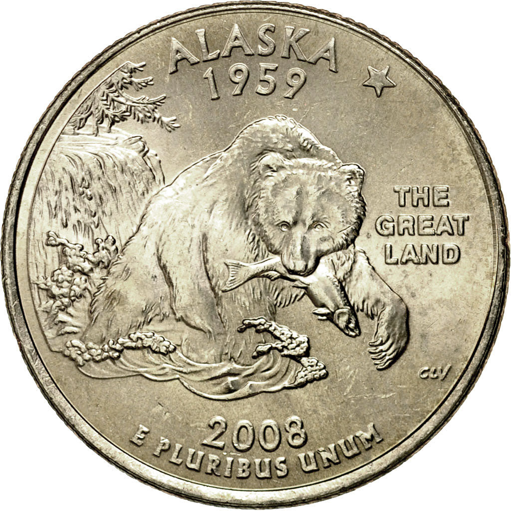 Coin, United States, Quarter, 2008, U.S. Mint, Philadelphia, MS(60-62)