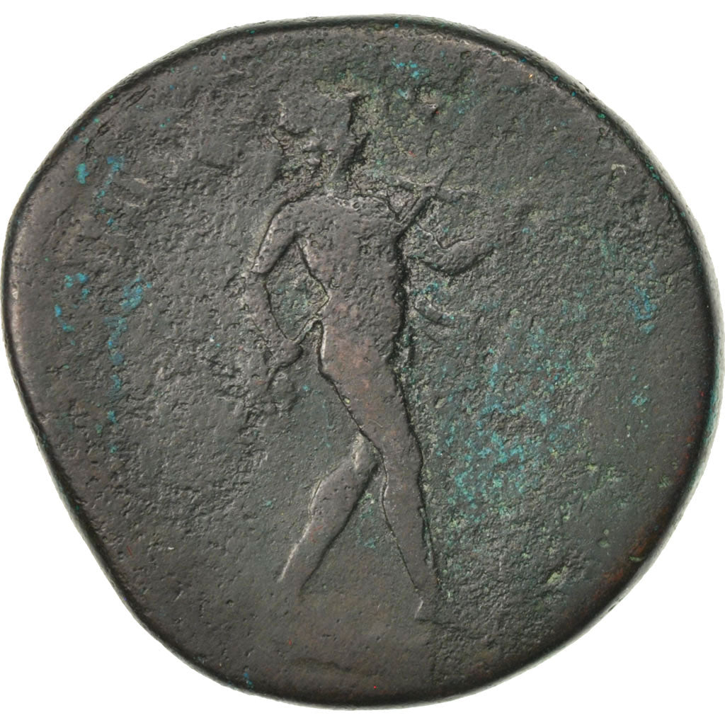 Mars, Sestertius, F(12-15), Copper, RIC #1352Ab, 27.08