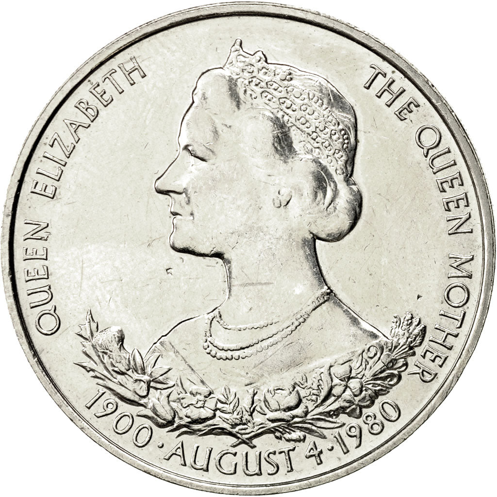 Moneta, Guernsey, Elizabeth II, 25 Pence, 1980, Heaton, BB, Rame-nichel, KM:35