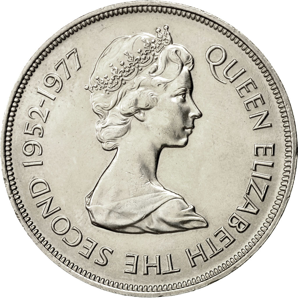 Monnaie, Guernsey, Elizabeth II, 25 Pence, 1977, Heaton, SUP, Copper-nickel