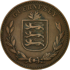 Münze, Guernsey, 8 Doubles, 1914, Heaton, Birmingham, SS, Bronze, KM:14