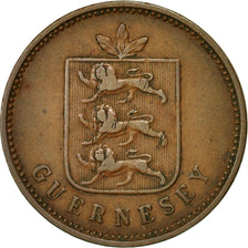 Coin, Guernsey, 4 Doubles, 1830, Heaton, EF(40-45), Copper, KM:2