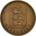 Coin, Guernsey, 4 Doubles, 1830, Heaton, EF(40-45), Copper, KM:2