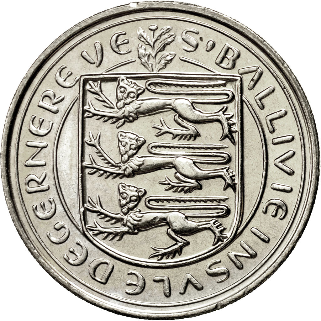 Coin, Guernsey, Elizabeth II, 10 Pence, 1979, Heaton, AU(55-58), Copper-nickel