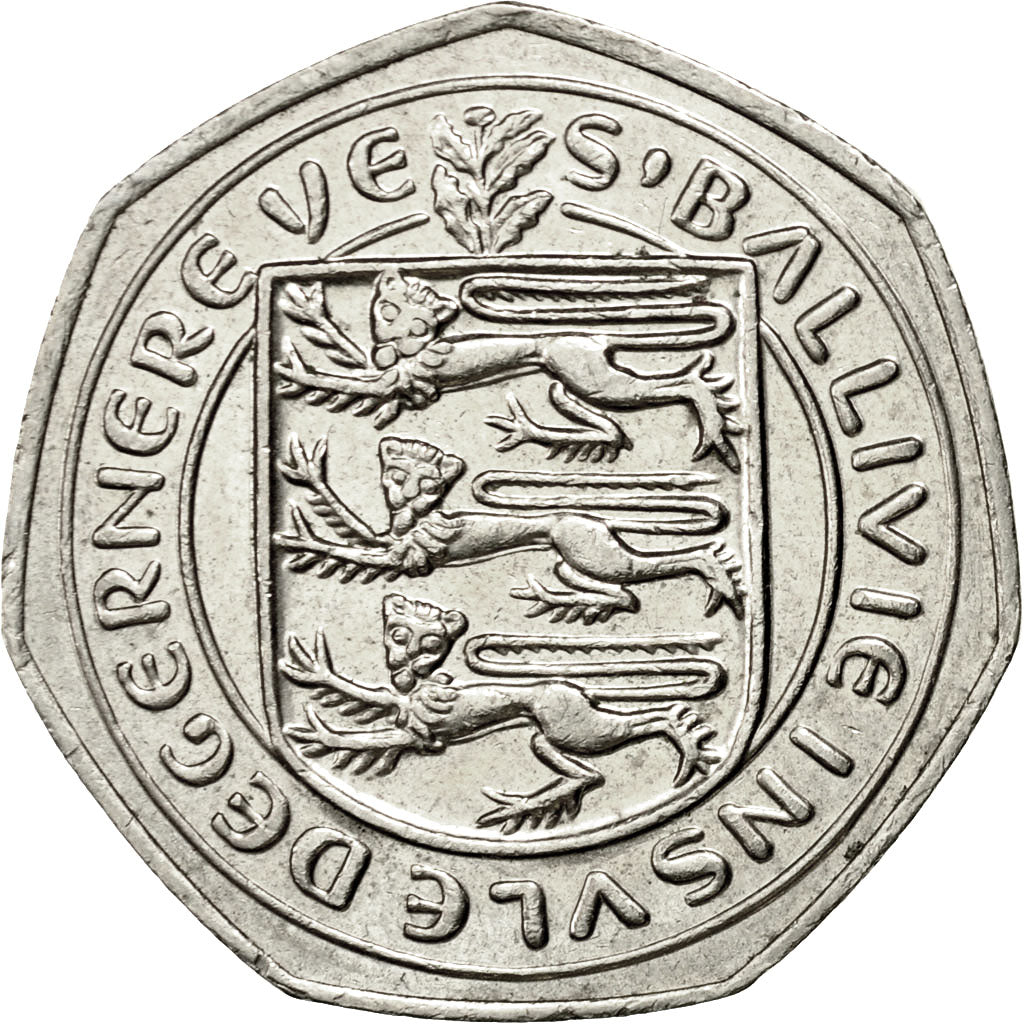 Monnaie, Guernsey, Elizabeth II, 50 Pence, 1981, Heaton, TTB+, Copper-nickel
