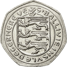 Monnaie, Guernsey, Elizabeth II, 50 Pence, 1981, Heaton, TTB+, Copper-nickel