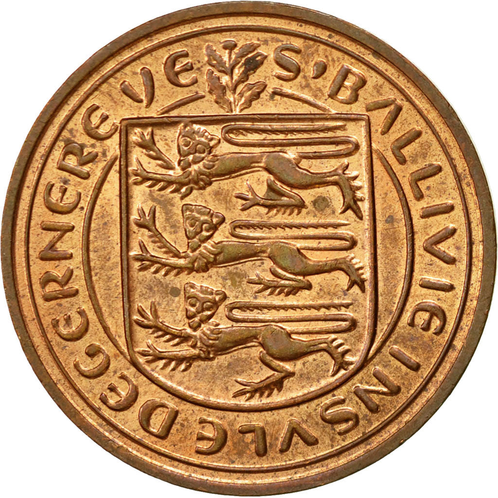 Moneta, Guernsey, Elizabeth II, 2 Pence, 1979, Heaton, EF(40-45), Bronze, KM:28
