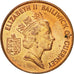 Moneta, Guernsey, Elizabeth II, 2 Pence, 1988, Heaton, EF(40-45), Bronze, KM:41