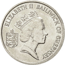 Coin, Guernsey, Elizabeth II, 5 Pence, 1986, Heaton, EF(40-45), Copper-nickel