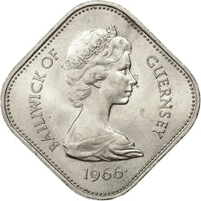 Monnaie, Guernsey, Elizabeth II, 10 Shilling, 1966, Heaton, SPL, Copper-nickel